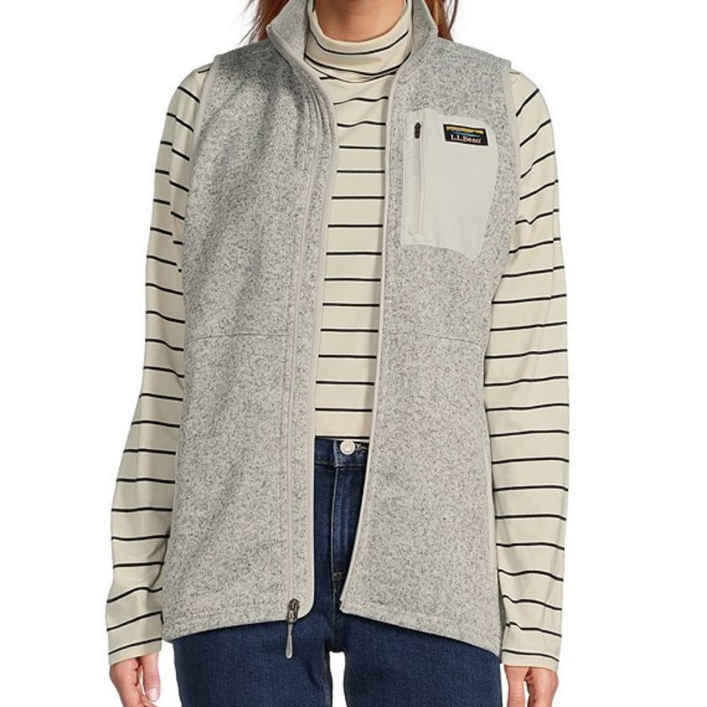 L.L. Bean Gray Fleece Vest